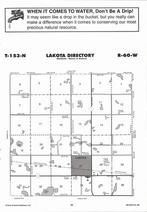 Lakota Township, Jones Lake, Directory Map, Nelson County 2007
